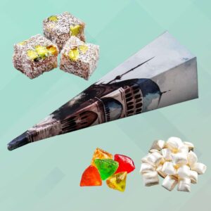 Çifte Kavrulmuş Lokumlu Külah Sünnet Mevlüt Şekeri